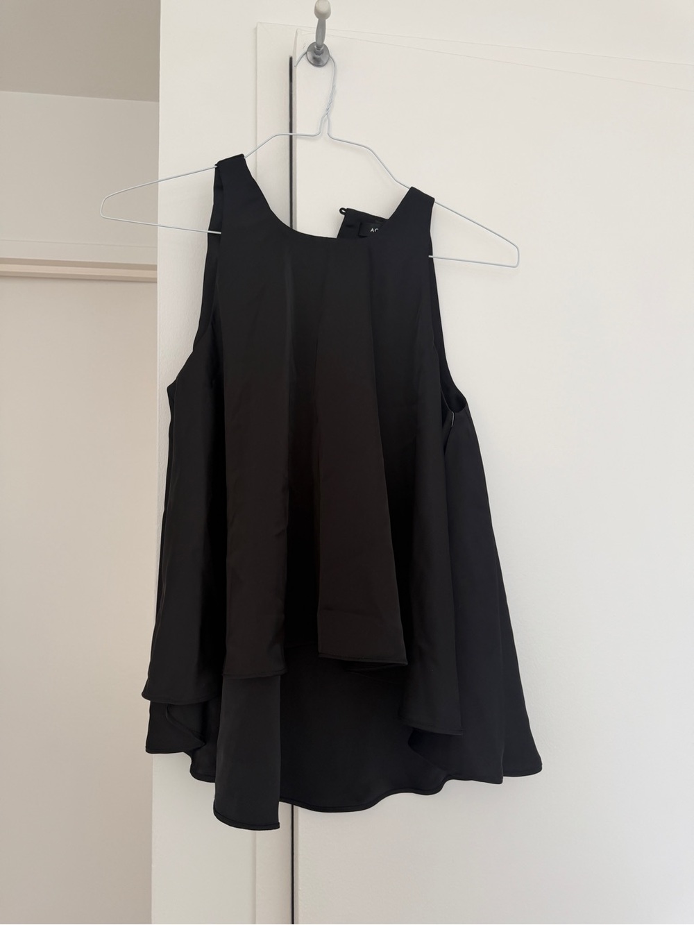Black Layered Swing top - Women's Sleeveless Party top
